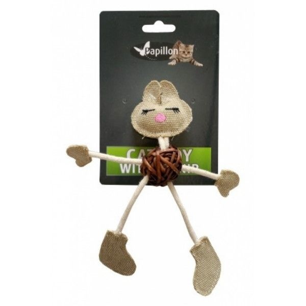 Papillon Pet Products Papillon Konijn knuffeltje met kattenkruid