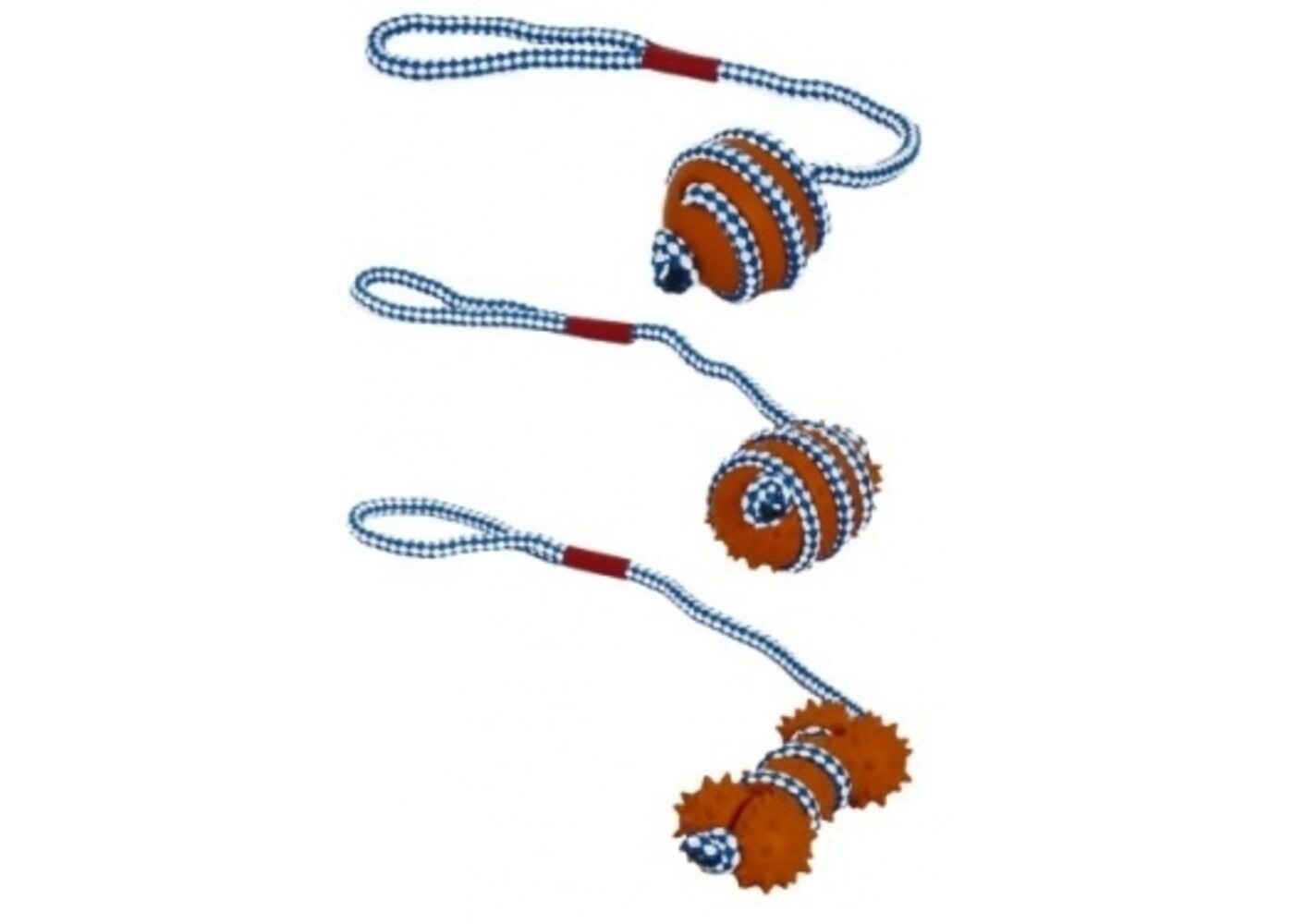 Papillon Pet Products Rubber rope toys ass.