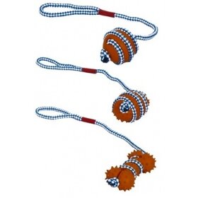 Papillon Pet Products Rubber rope toys ass.