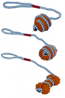 Papillon Pet Products Rubber rope toys ass.