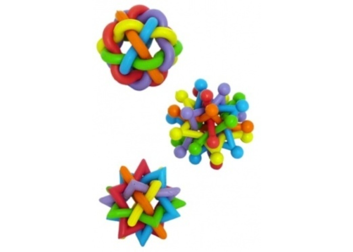 Papillon Pet Products Papillon Rubber multi-coloured balls