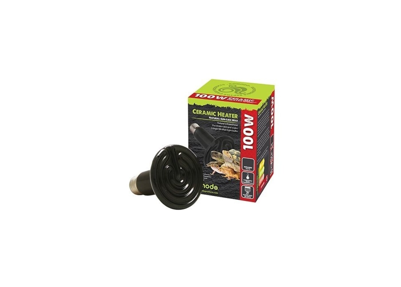 Komodo Komodo Ceramic Heat Emitter Black