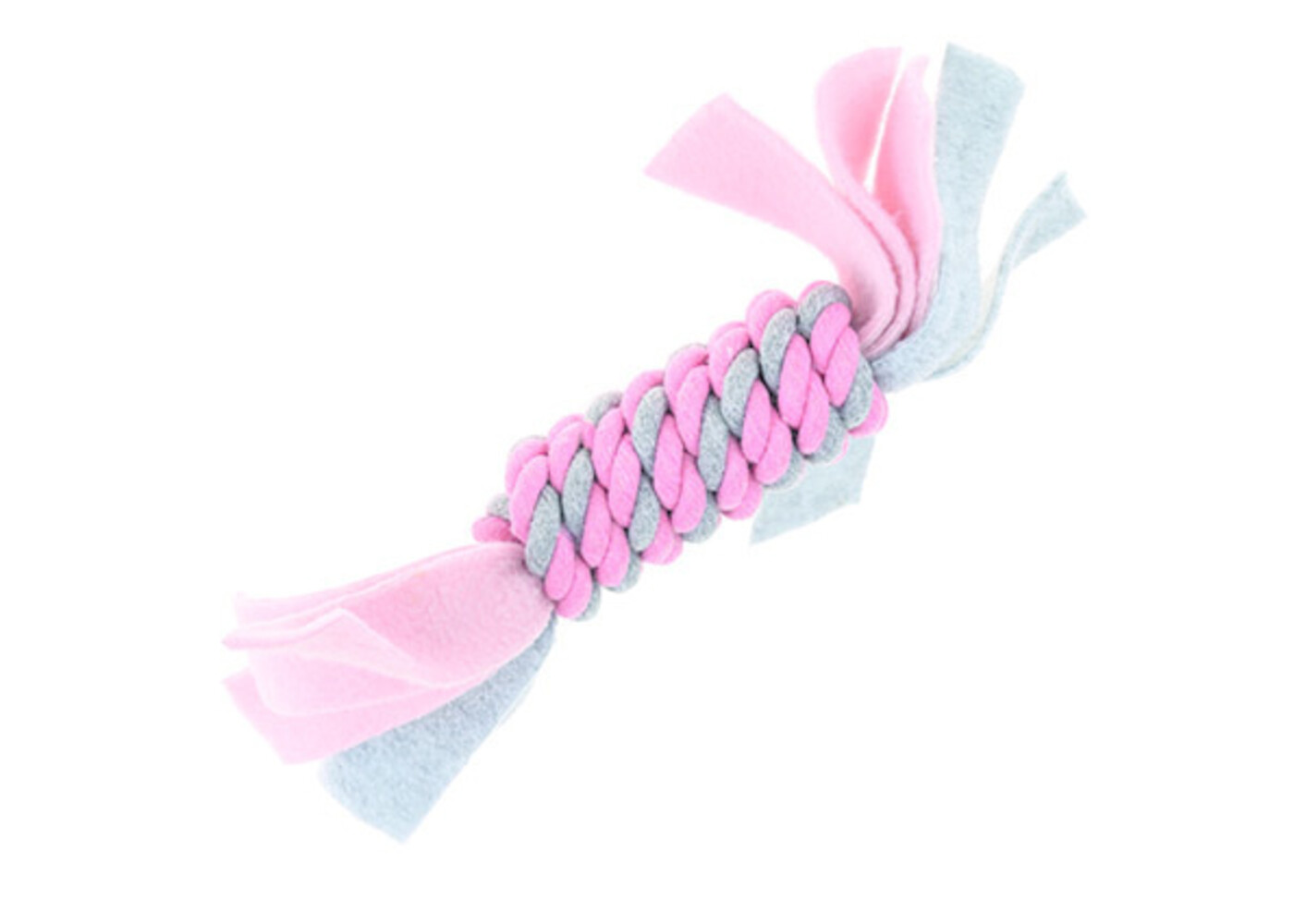 Happy Pet Little Rascals Fleecy Rope Coil Pink