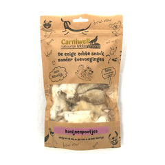 Carniwell Pattes de lapin Carniwell avec fourrure 100g