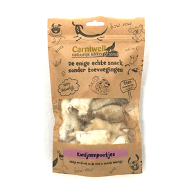 Carniwell Pattes de lapin Carniwell avec fourrure 100g