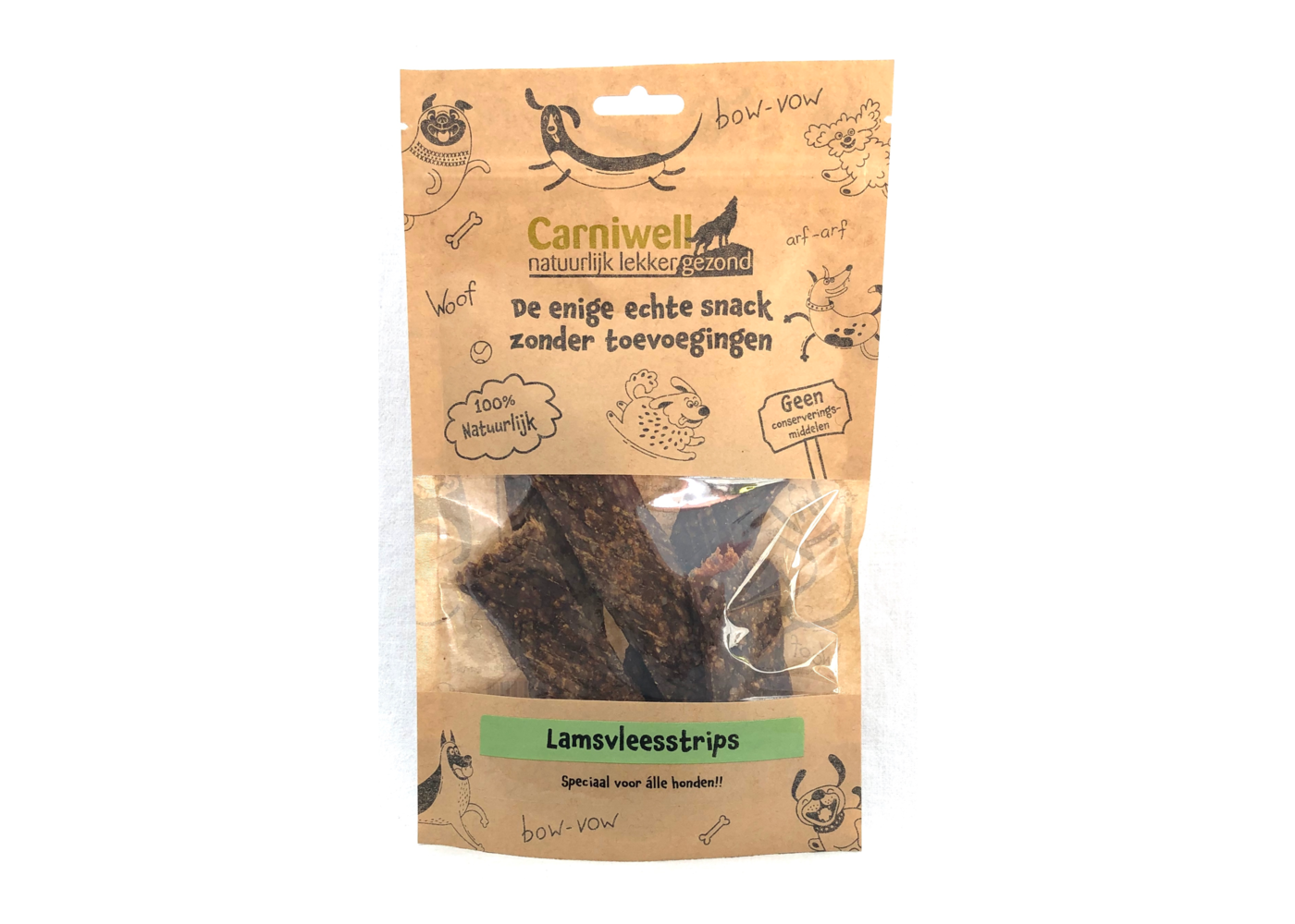 Carniwell Bandes de viande d'agneau Carniwell 100g