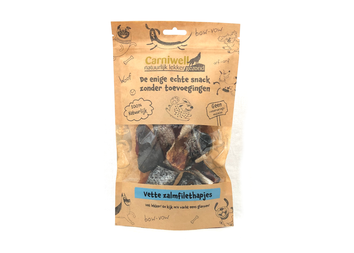 Carniwell Carniwell Filetto di salmone grasso snack 100g