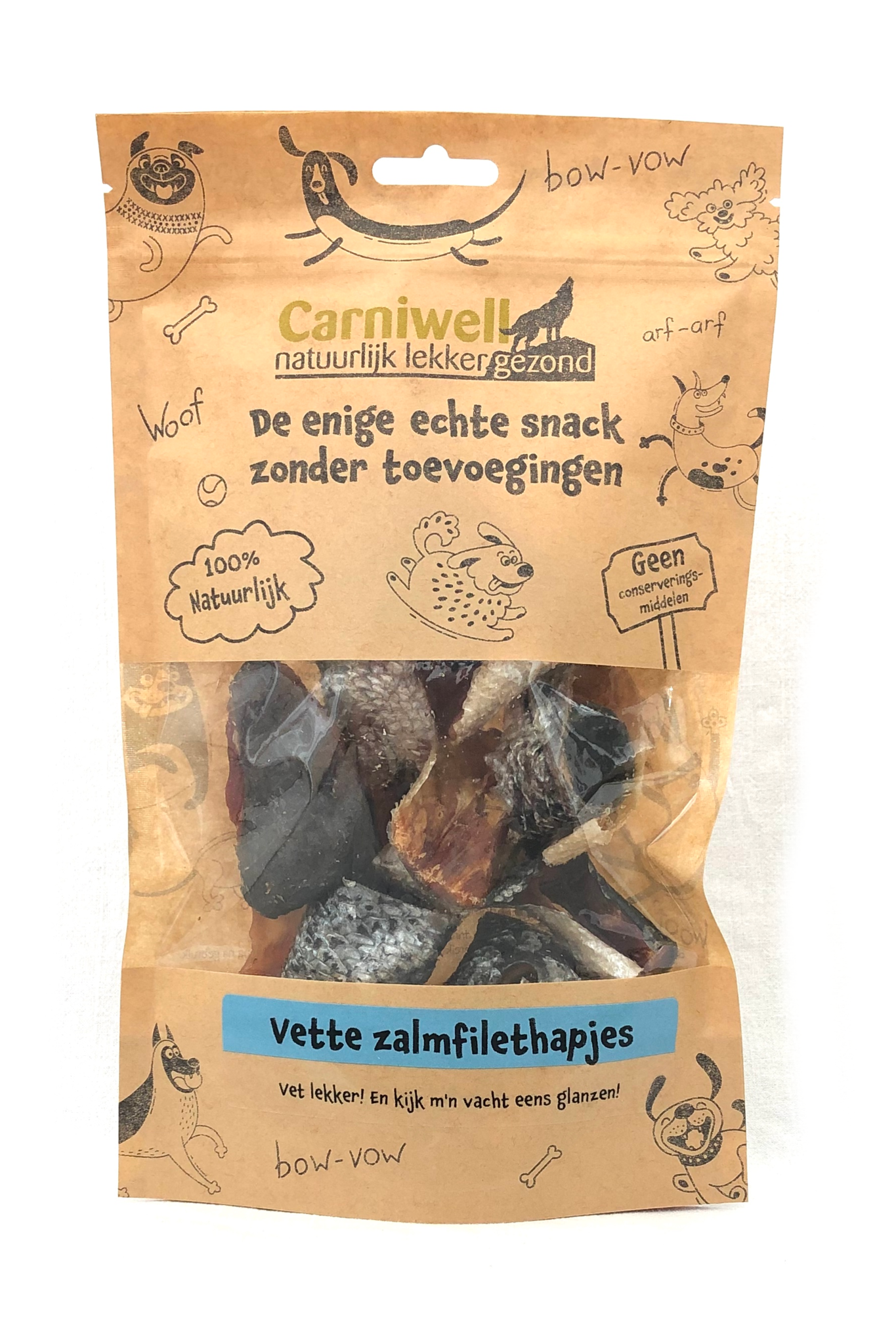 Carniwell Carniwell Filetto di salmone grasso snack 100g