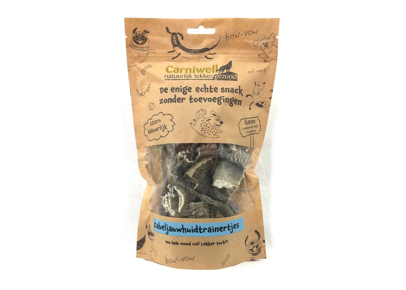 Carniwell Carniwell Cod skin treats 70g