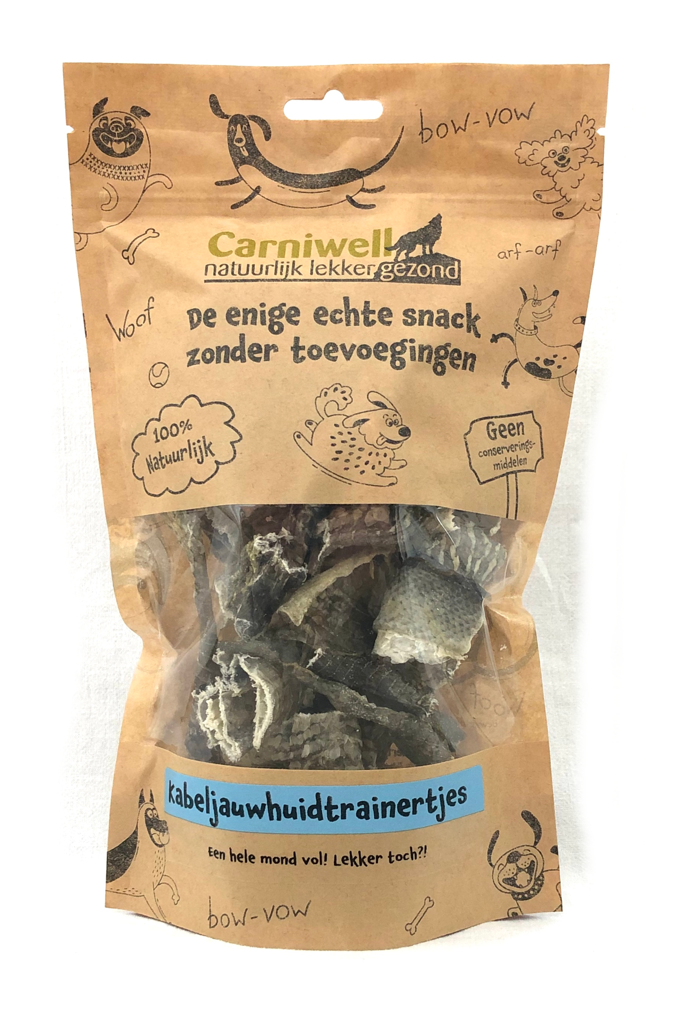 Carniwell Carniwell Cod skin treats 70g