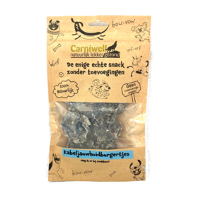 Carniwell Carniwell Hamburger di pelle di merluzzo 80g