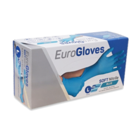  EuroGloves Handschuhe l nitril blau (100 Stück) Größe l