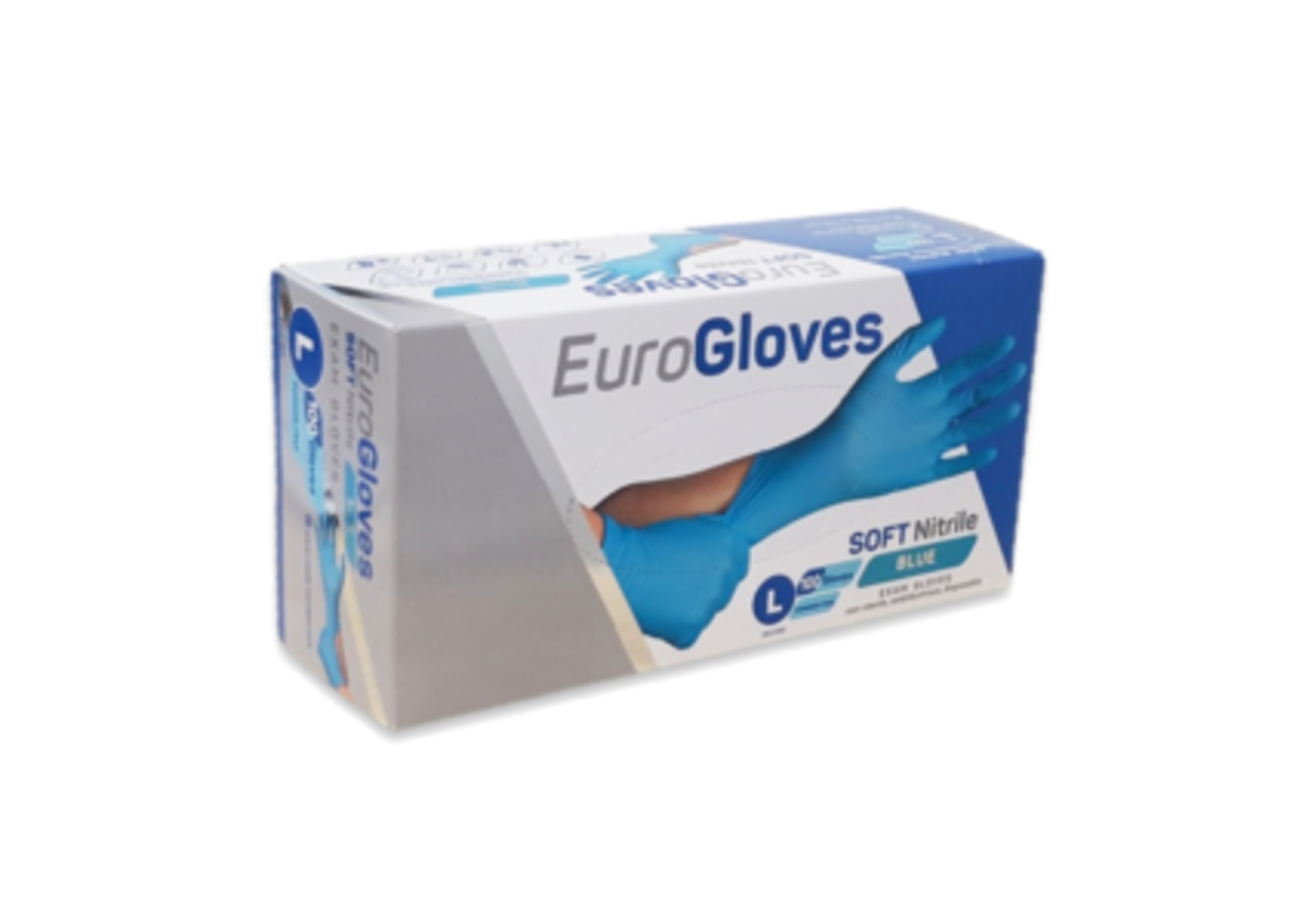 EuroGloves Handschuhe L Nitril Blau (500 Stück) Größe L