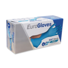 EuroGloves Handschuhe L Nitril Blau (500 Stück) Größe L