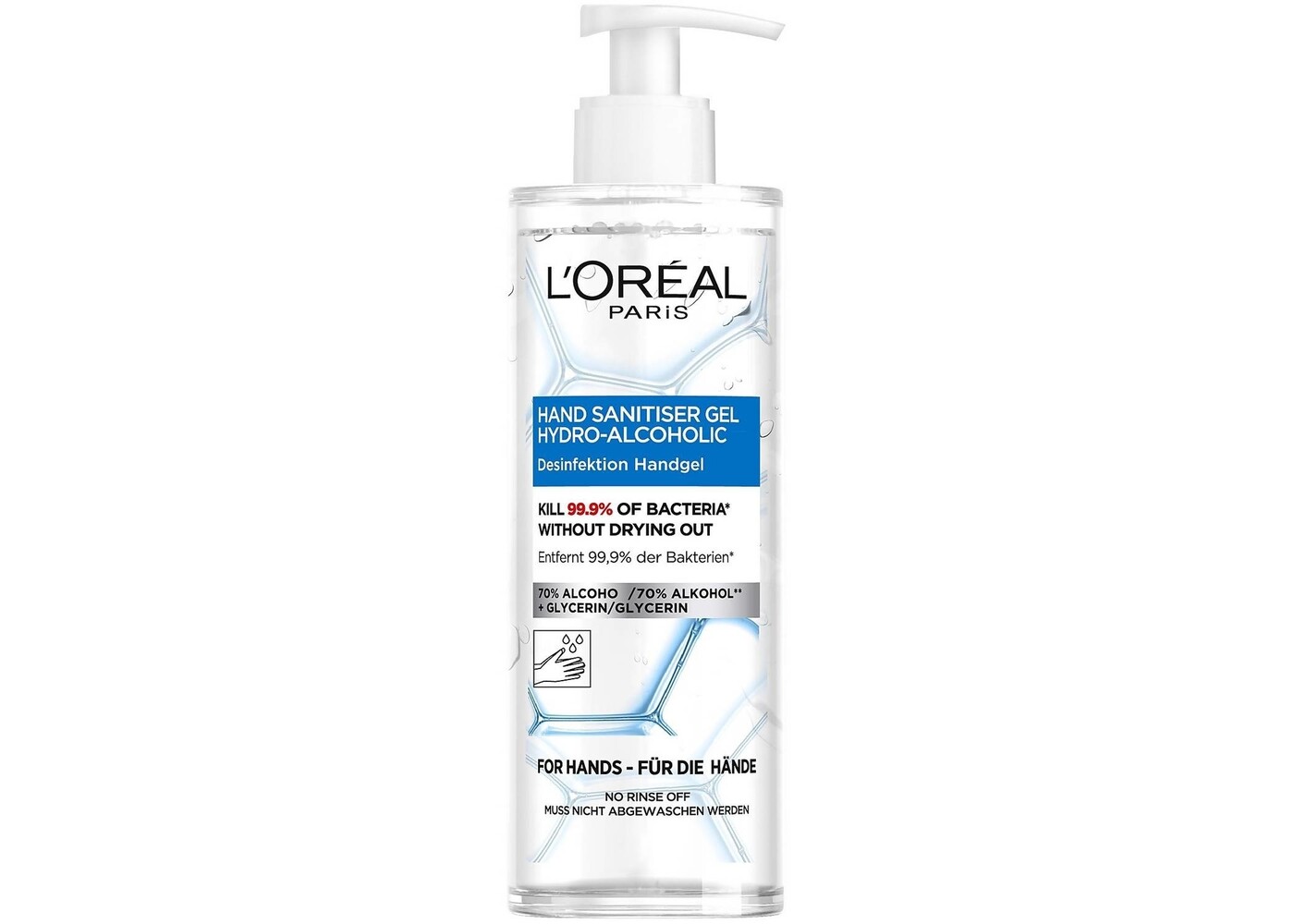 L'Oréal Gel disinfettante per le mani 390 ml