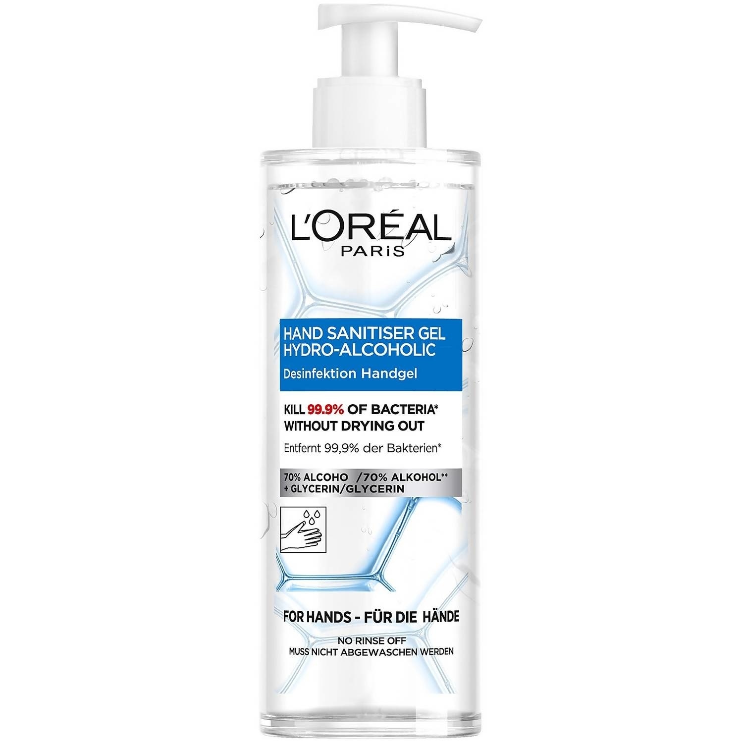 L'Oréal Gel disinfettante per le mani 390 ml