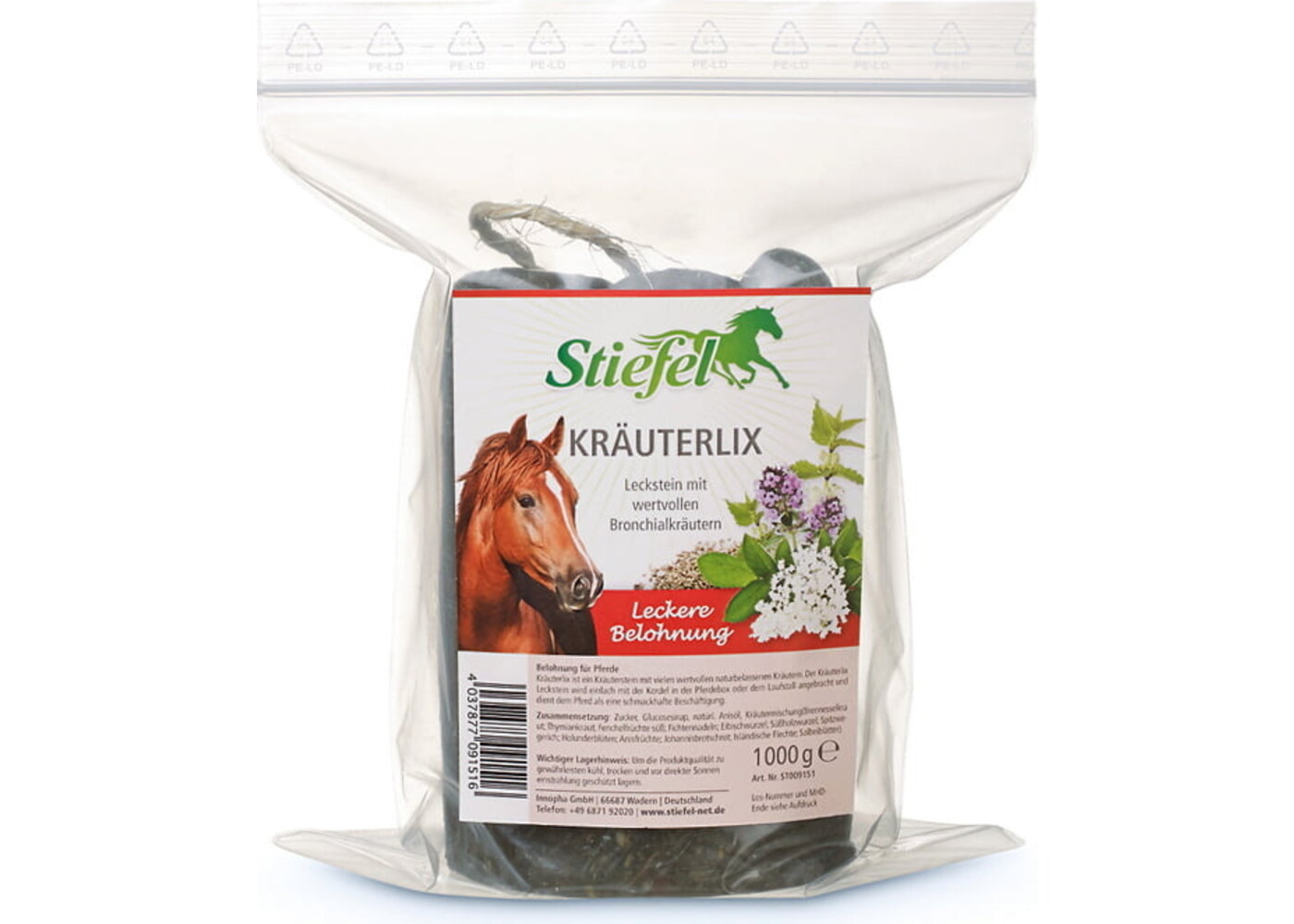 Stiefel Kräuterlix Leckstein 1 kg