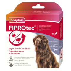 Beaphar Beaphar FIPROtec Spot-On Hund 40 - 60 kg 4 Pipetten