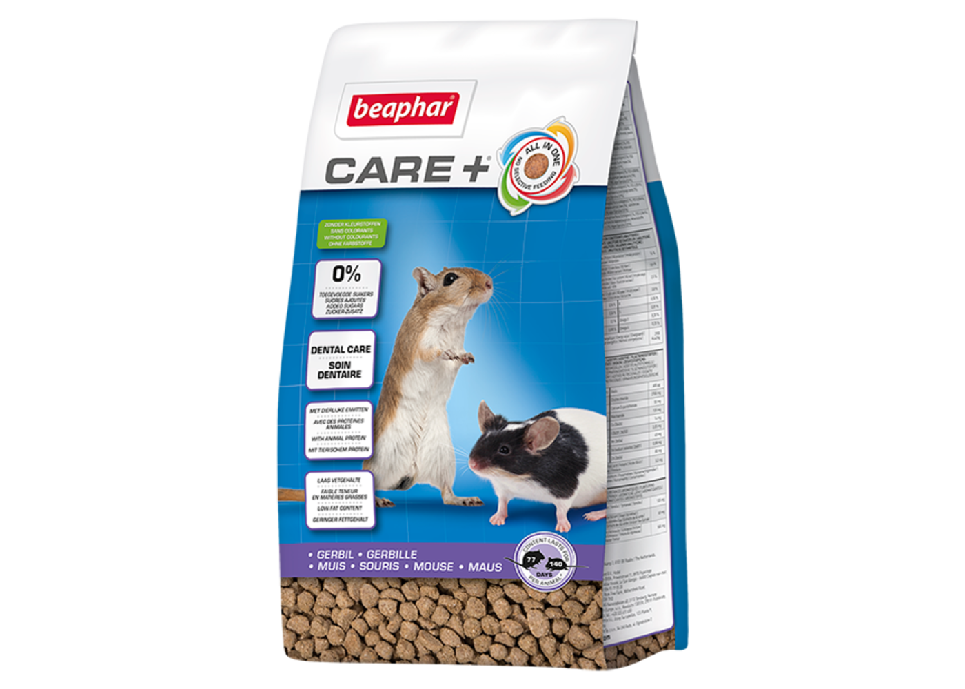 Beaphar Beaphar Care+ Gerbillo e Topo 700 g