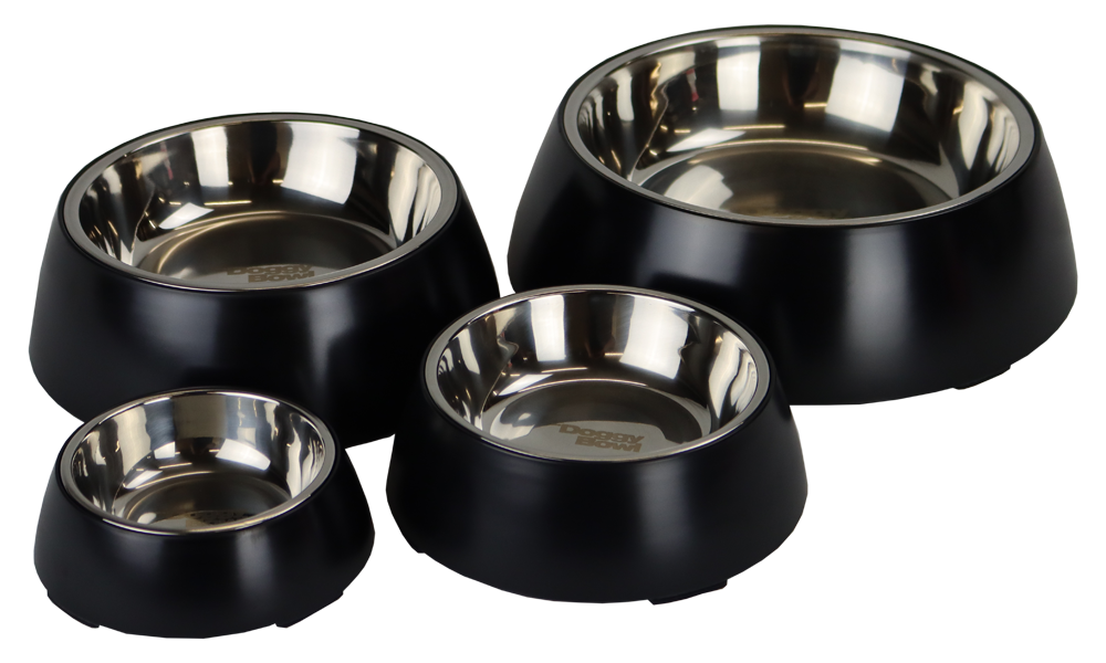 Pet-Joy Pet-Joy The DoggyBowl Metallic Black M