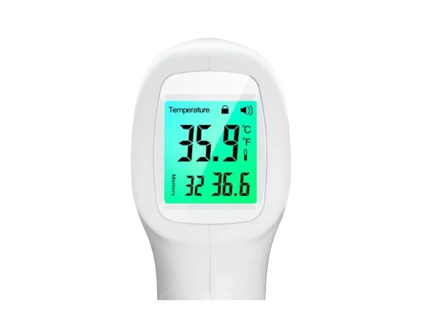 Jumalu Jumalu GP-300 Infrarot-Thermometer Stirn und Ohr - Digitales Thermometer mit LCD-Display