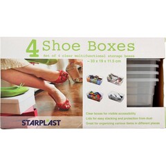 Starplast Starplast 4 Scatole per scarpe trasparenti