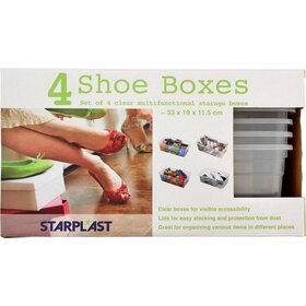 Starplast Starplast 4 Scatole per scarpe trasparenti