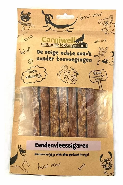 Carniwell Carniwell Sigari di carne d'anatra 100g