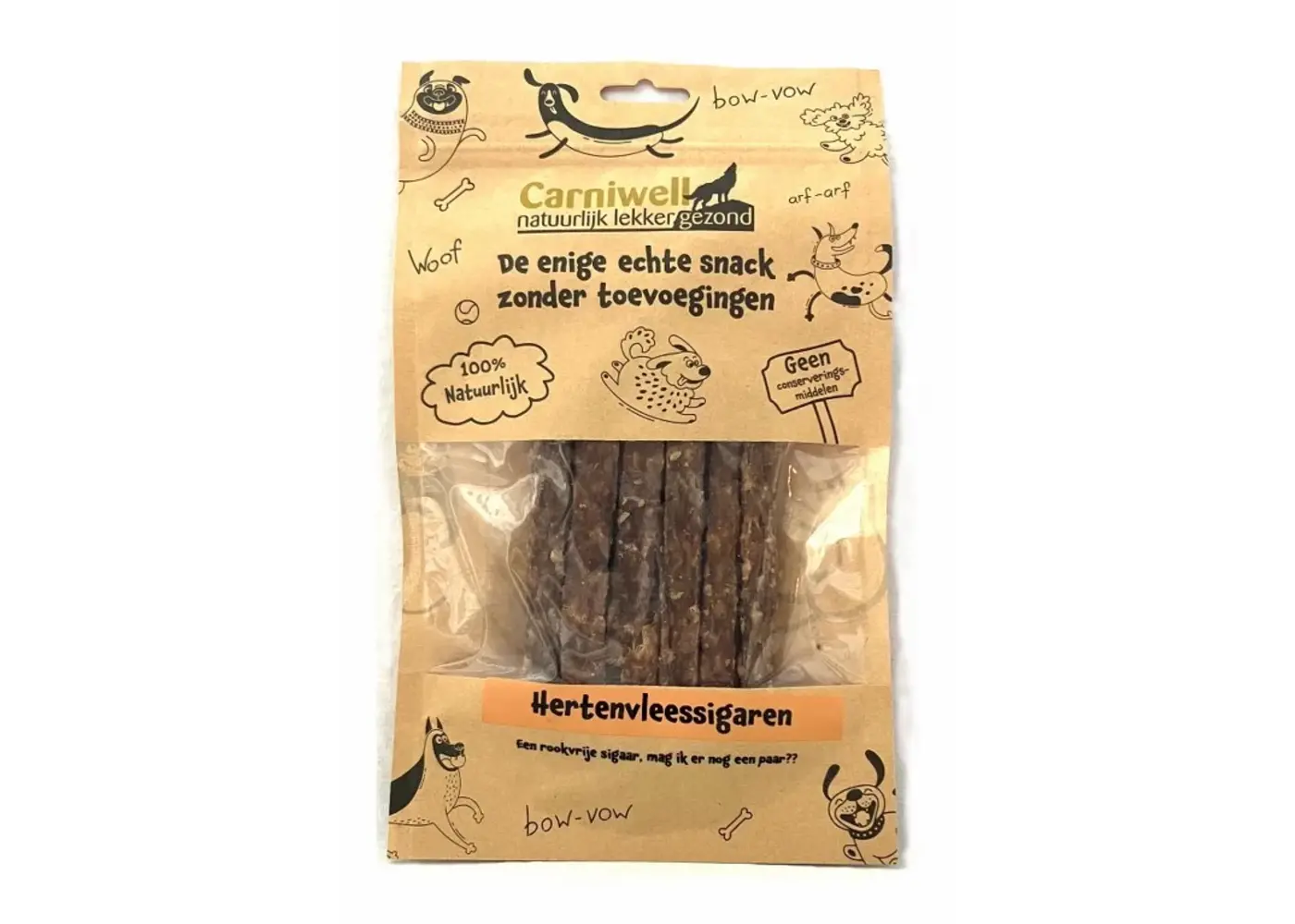 Carniwell Carniwell Sigari di carne di cervo 100g