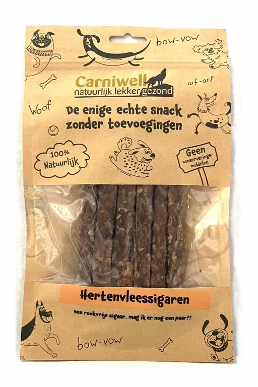 Carniwell Carniwell Sigari di carne di cervo 100g