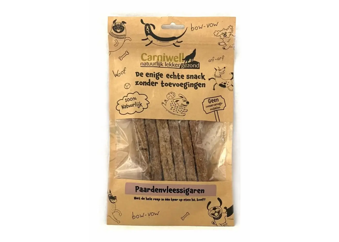 Carniwell Carniwell Sigari di carne di cavallo 100g