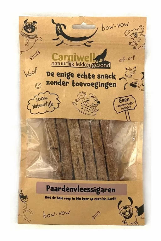 Carniwell Carniwell Sigari di carne di cavallo 100g