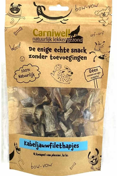 Carniwell Carniwell Cod fillet snacks 100g