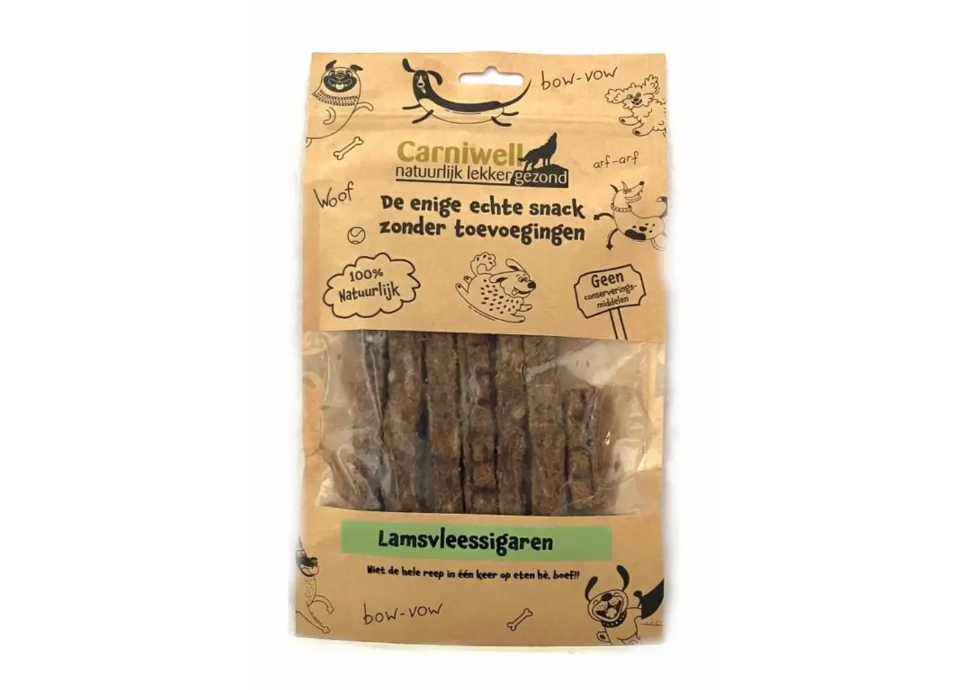 Carniwell Carniwell Sigari di carne di agnello 100g