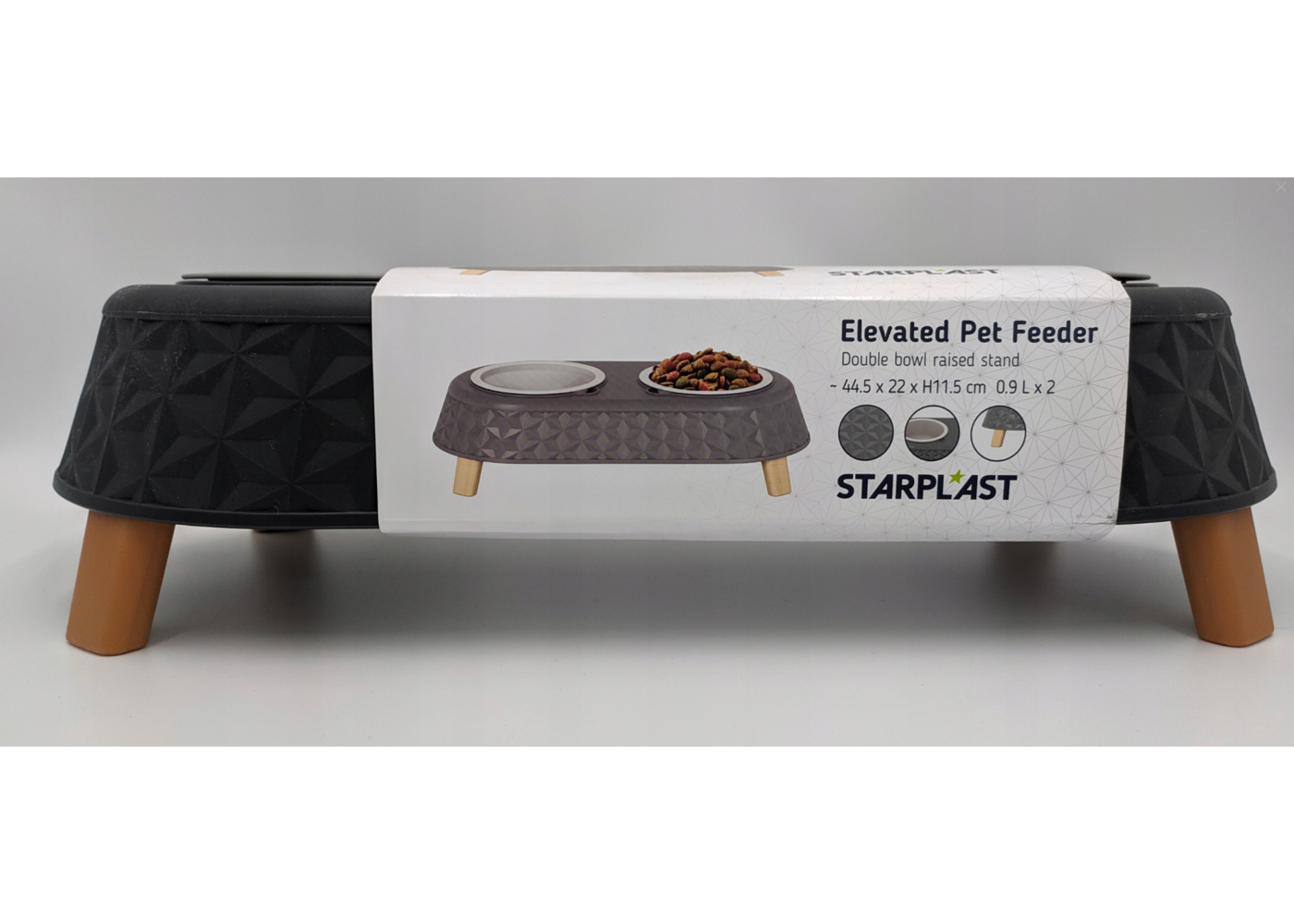 Starplast Starplast Doppia ciotola di alimentazione nero