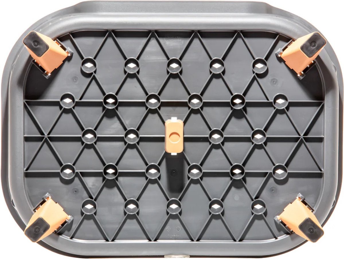 Starplast Starplast Dog Basket With Elevation grey