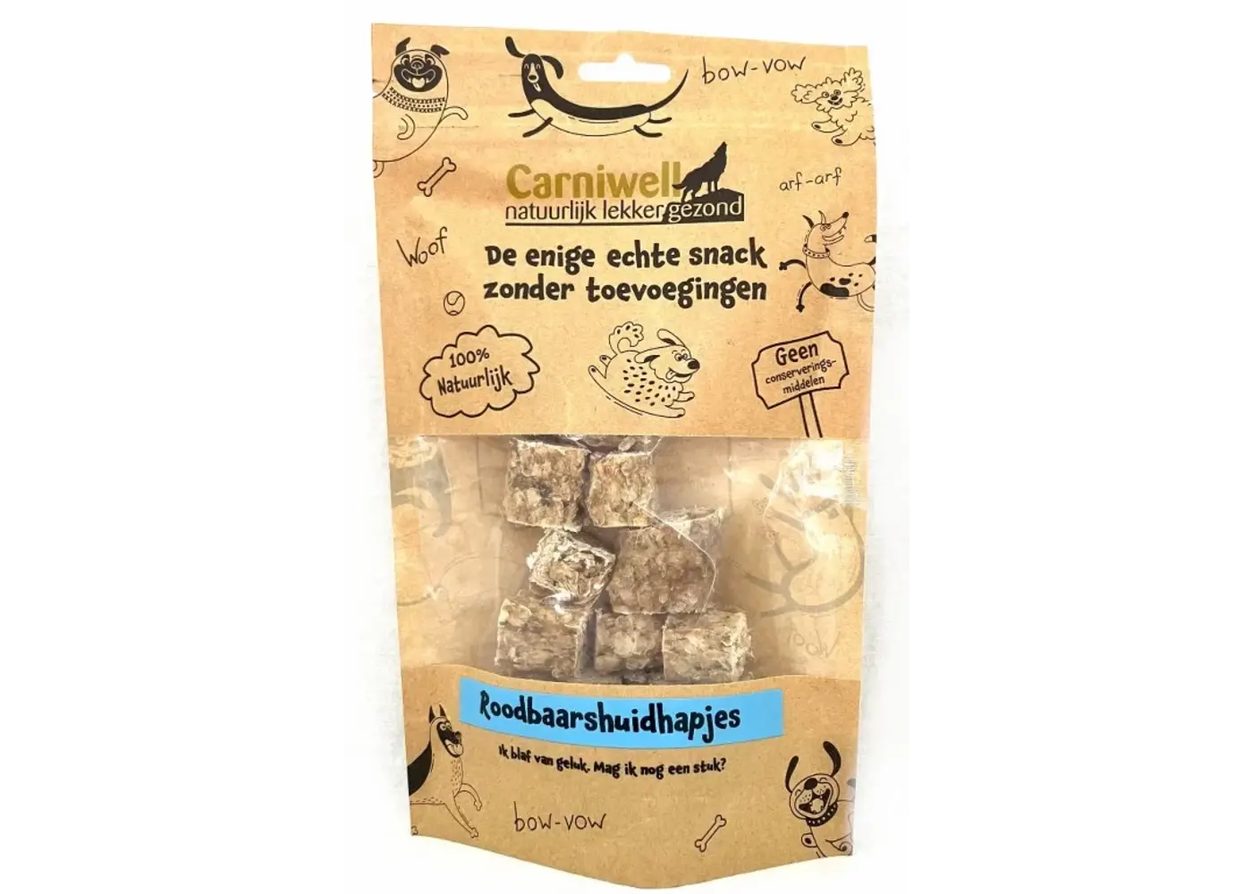 Carniwell Carniwell Snack di pelle di scorfano 80g