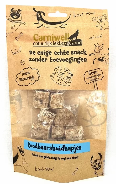 Carniwell Carniwell Snack di pelle di scorfano 80g