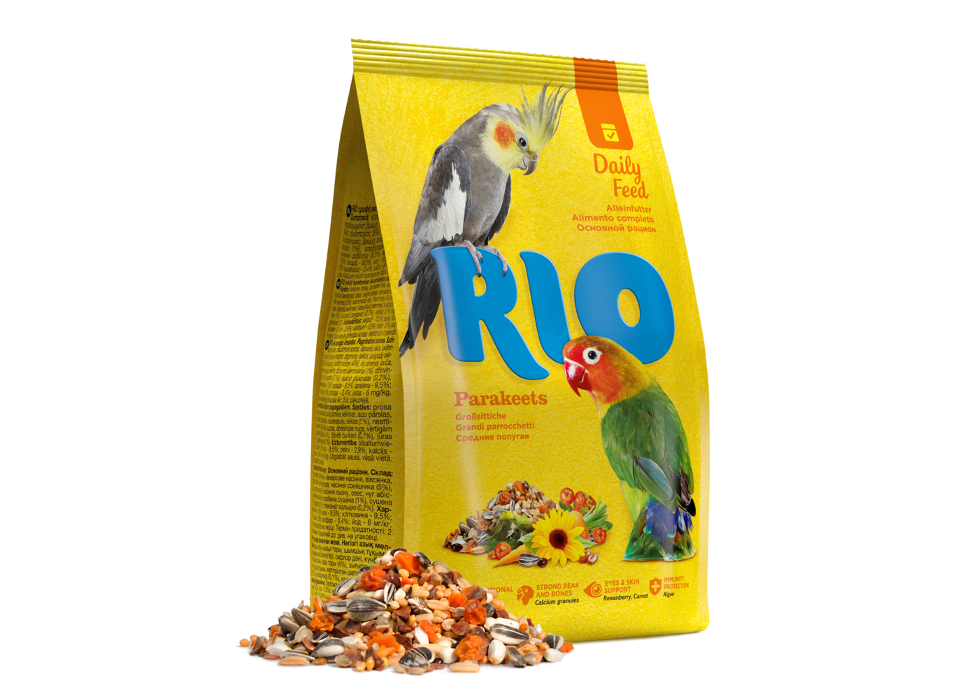 RIO RIO Mangime quotidiano per pappagallini di grandi dimensioni 500 g