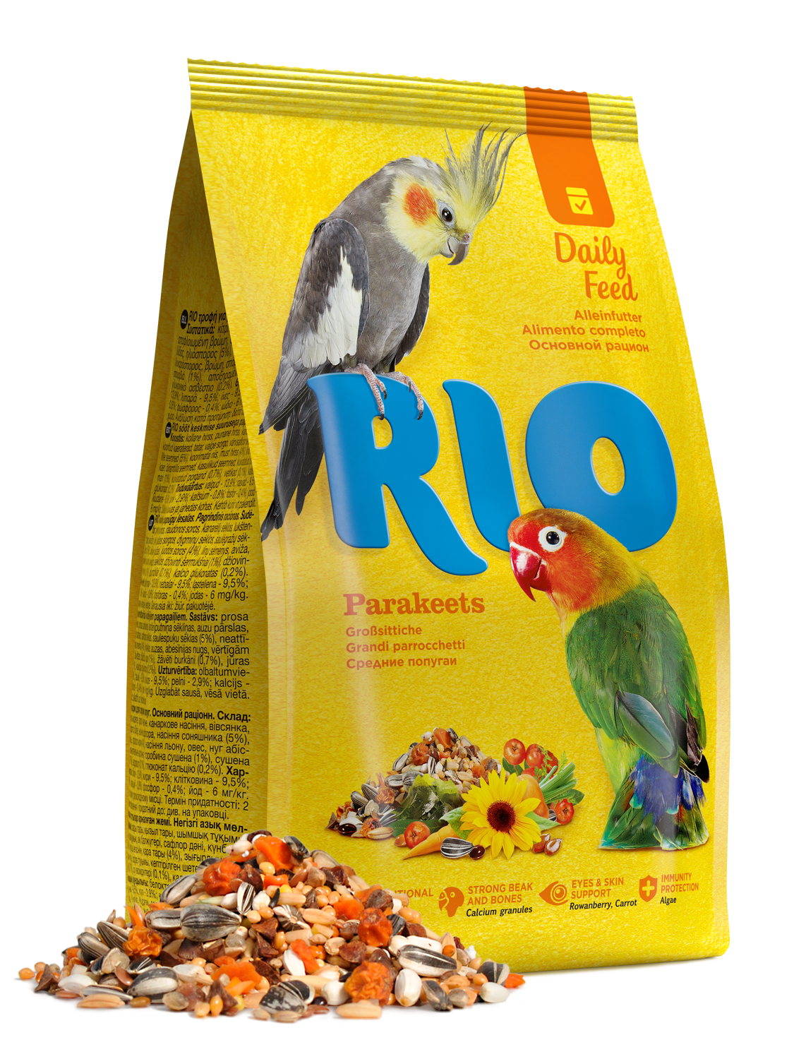 RIO RIO Mangime quotidiano per pappagallini di grandi dimensioni 500 g