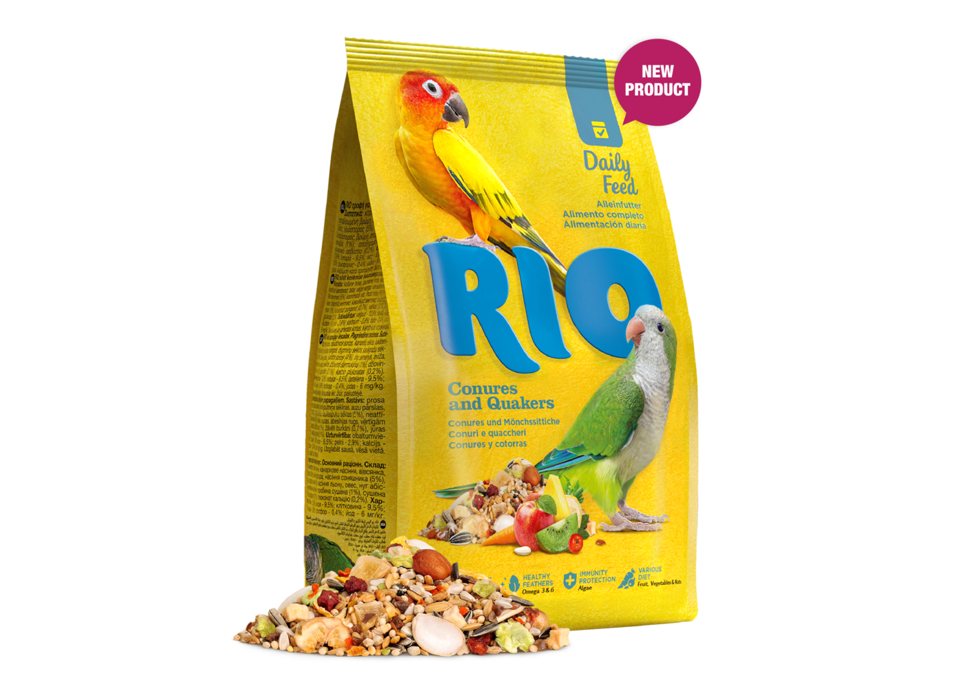 RIO RIO Mangime giornaliero per conuri e quaccheri 1 kg