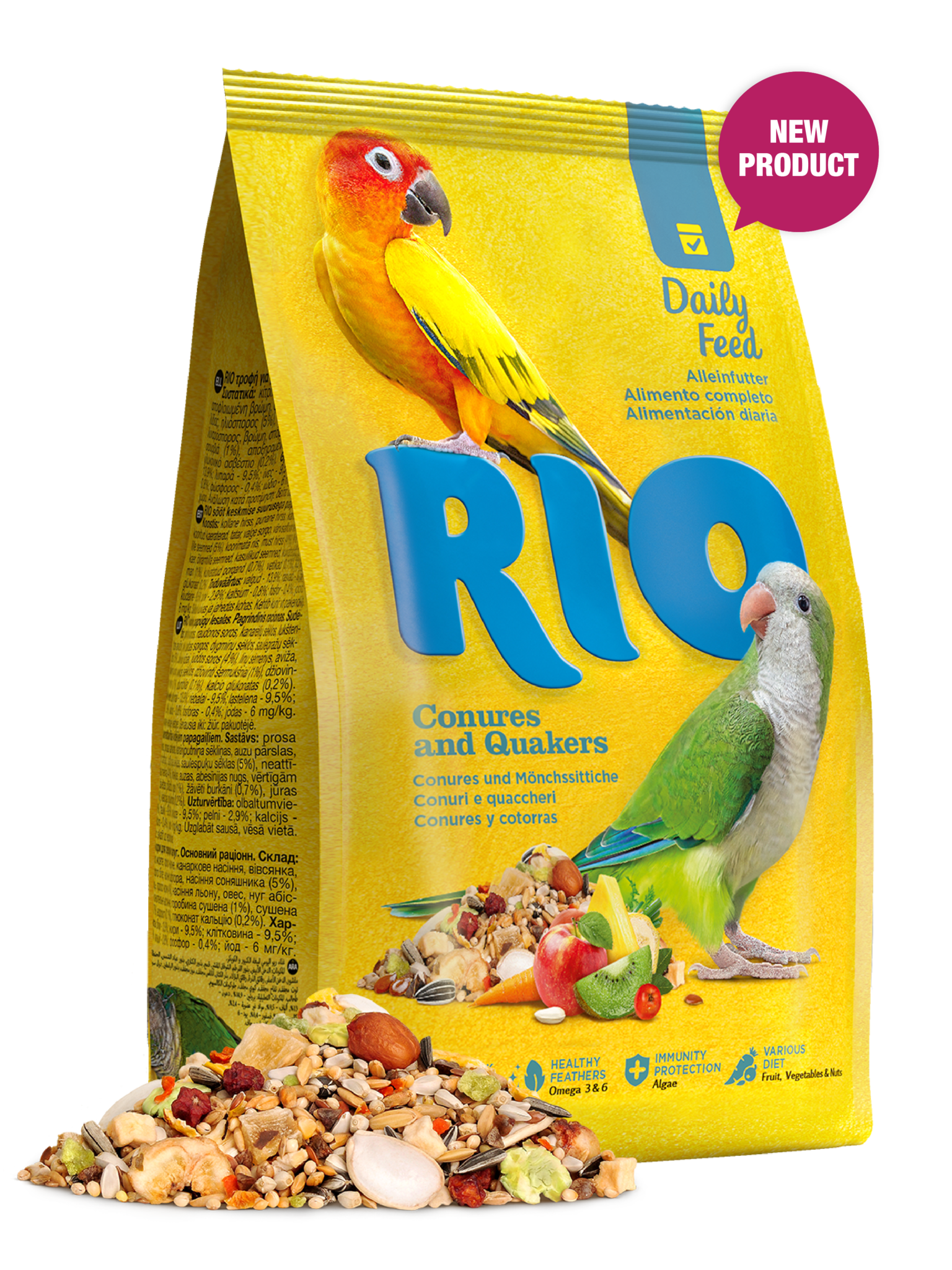 RIO RIO Mangime giornaliero per conuri e quaccheri 1 kg