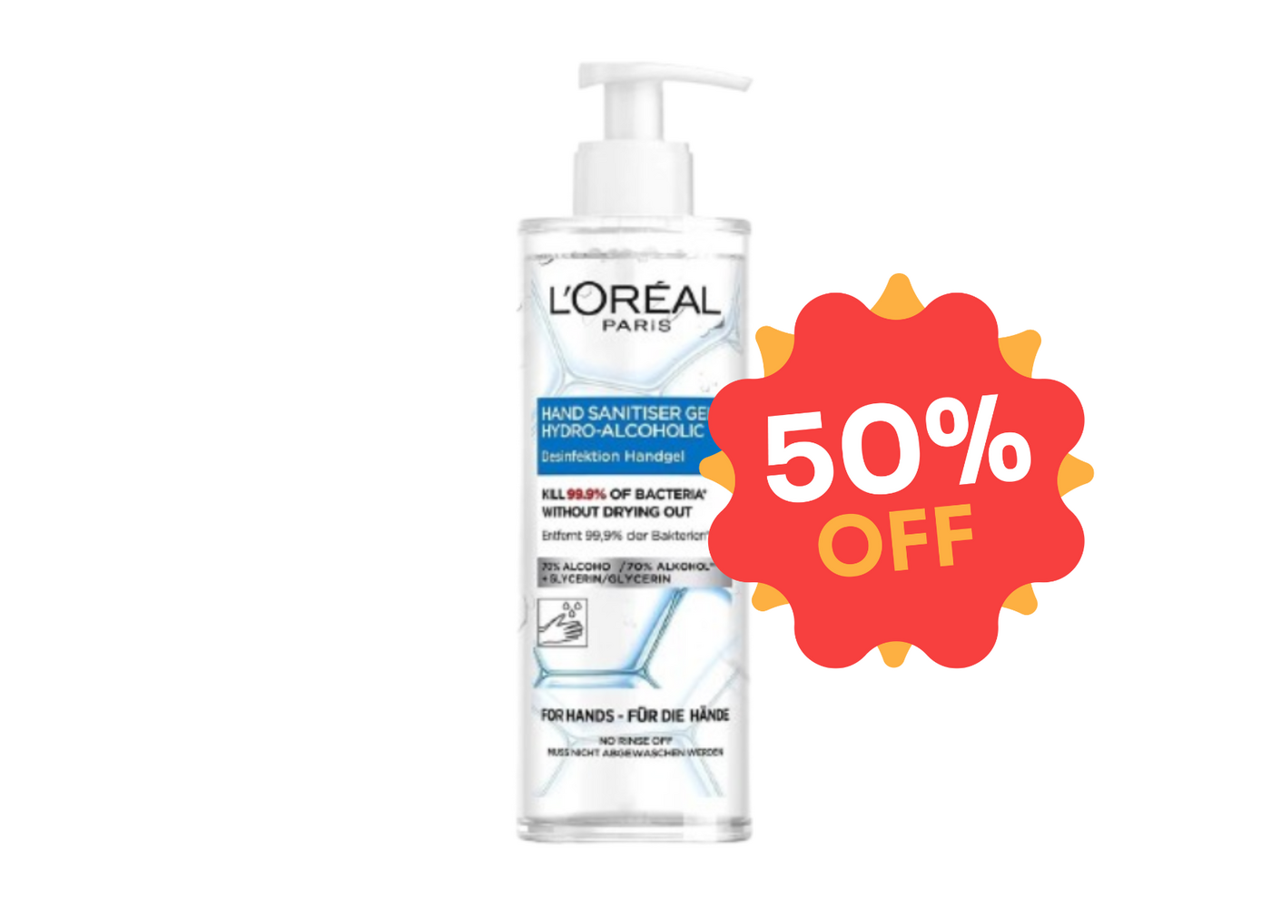 L'Oréal Disinfection Hand Gel 390 ml
