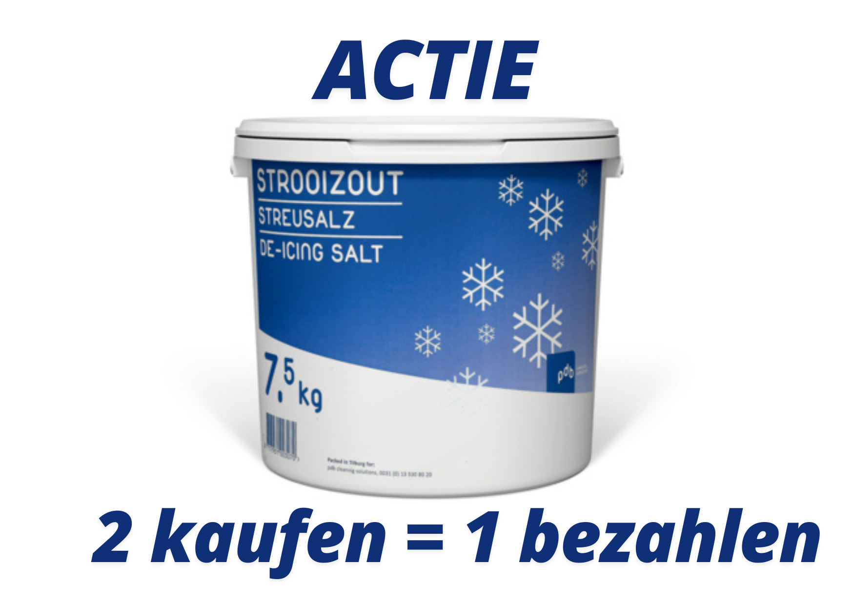 Strooizout PDB Cleaning Solutions Streusalz - Eimer - 7,5kg