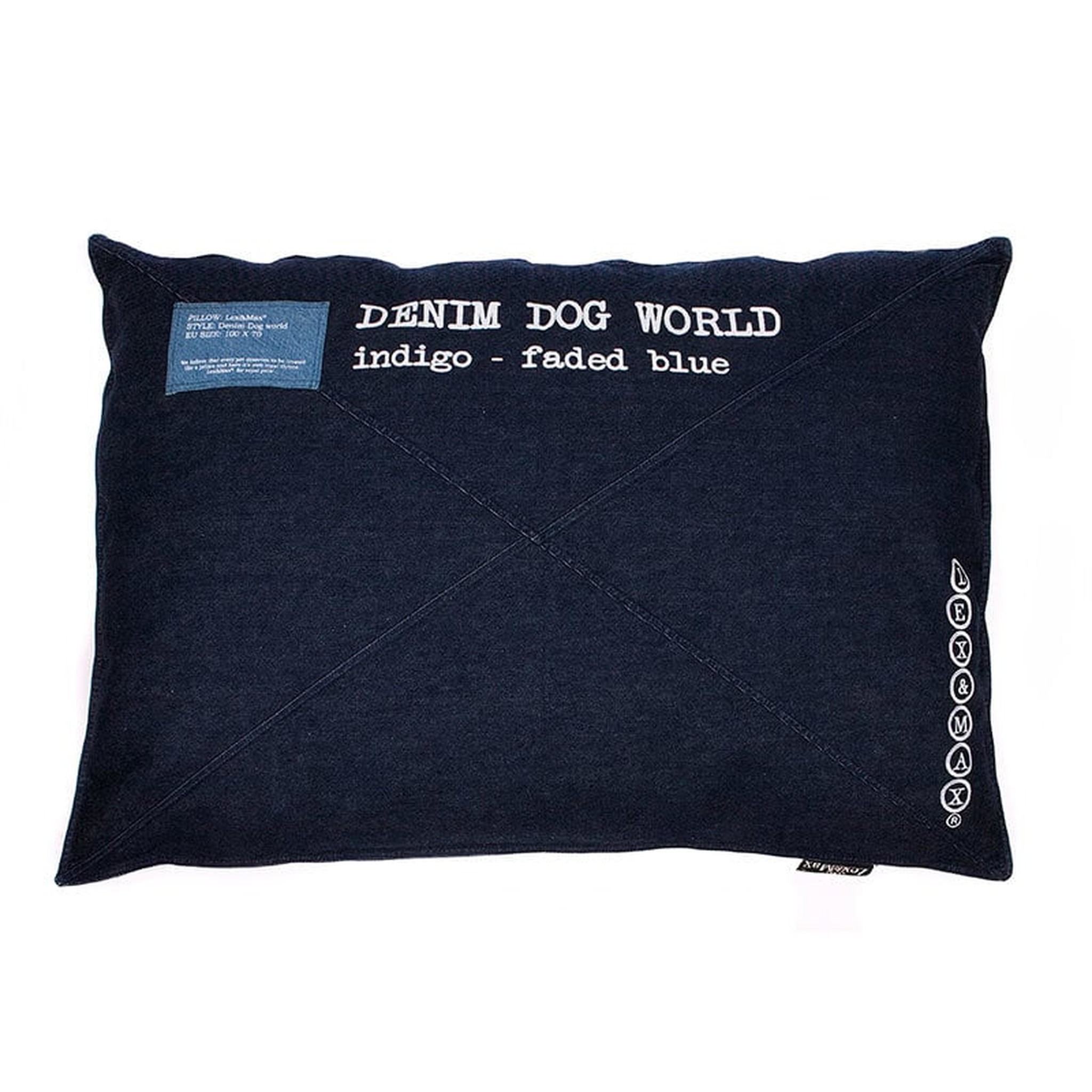 Kussen Denimworld 100 cm. faded blue - Lex en Max