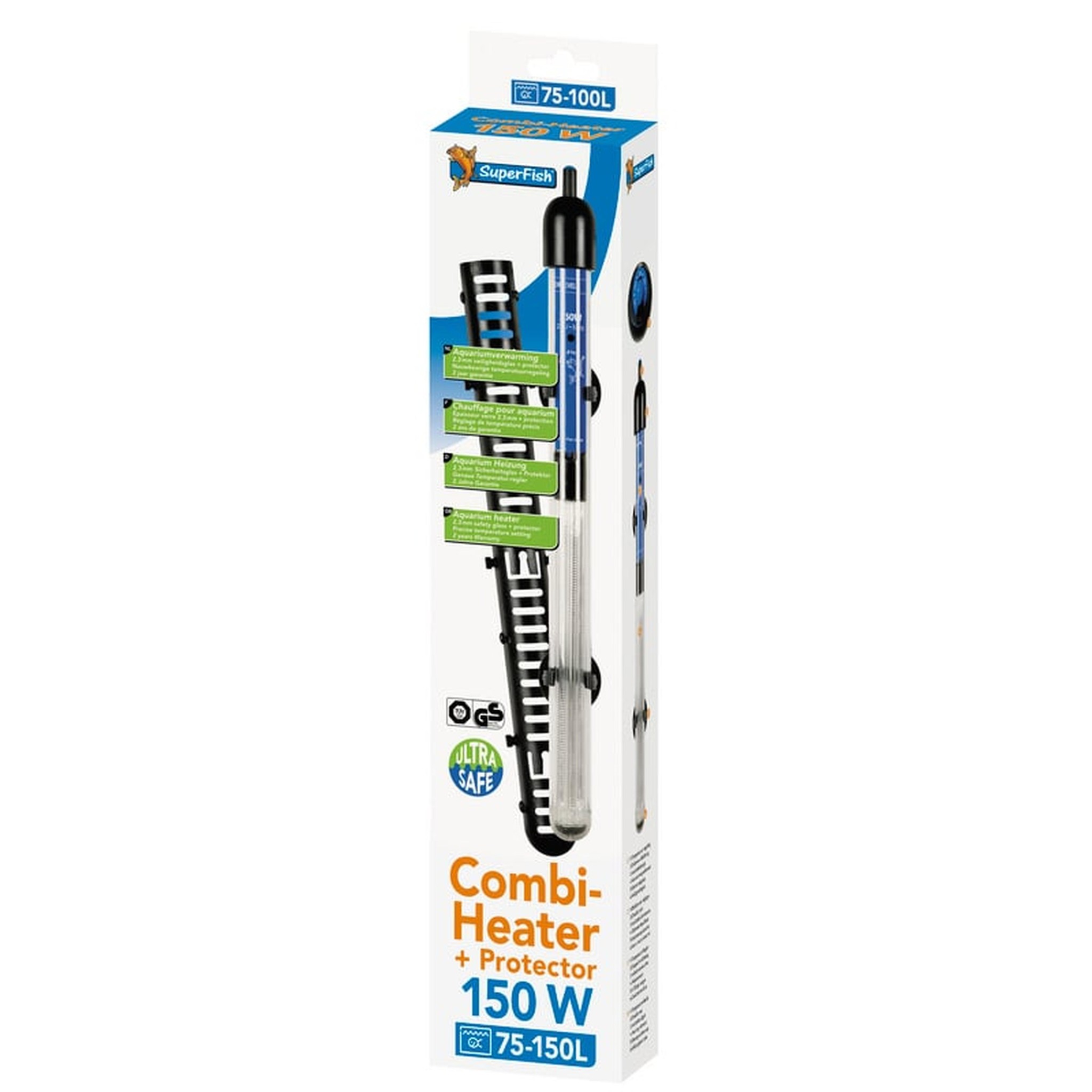 Combi Heater 150 watt - SuperFish Aquarium Verwarming