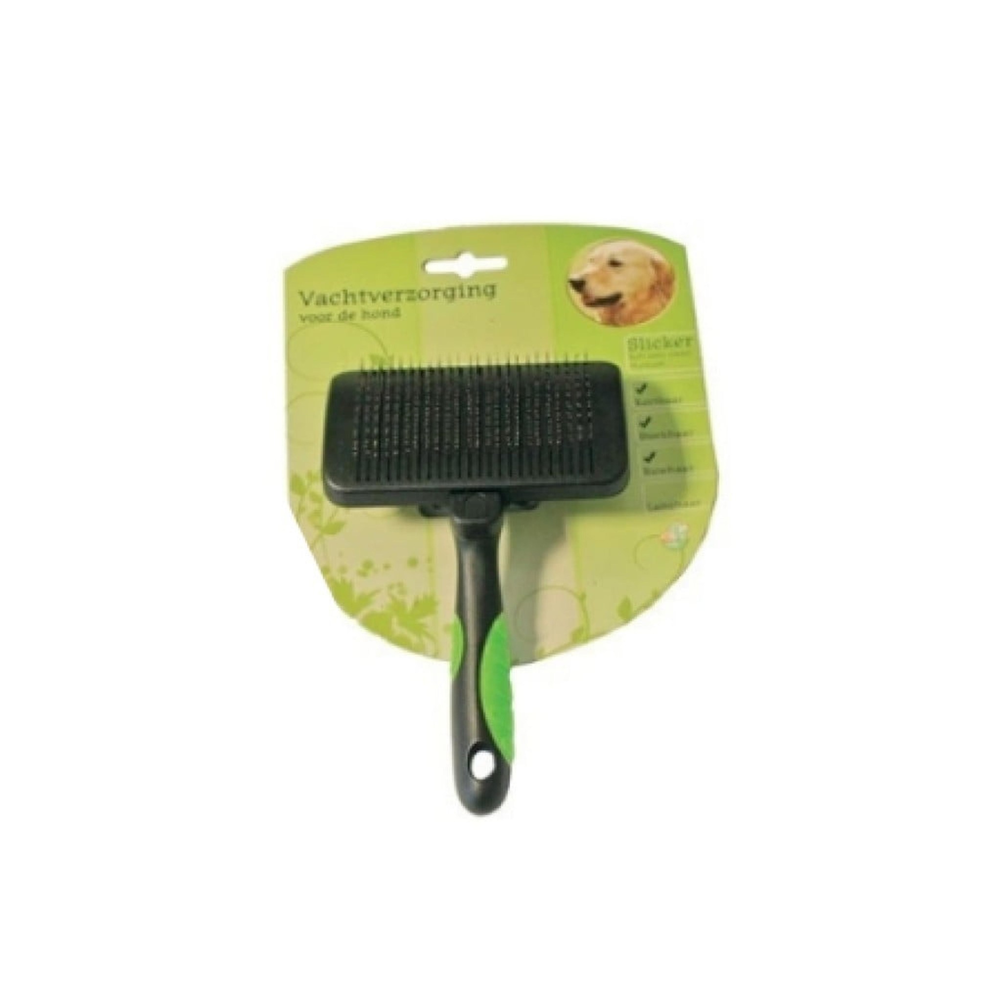 Hondenborstel slicker soft easy clean M