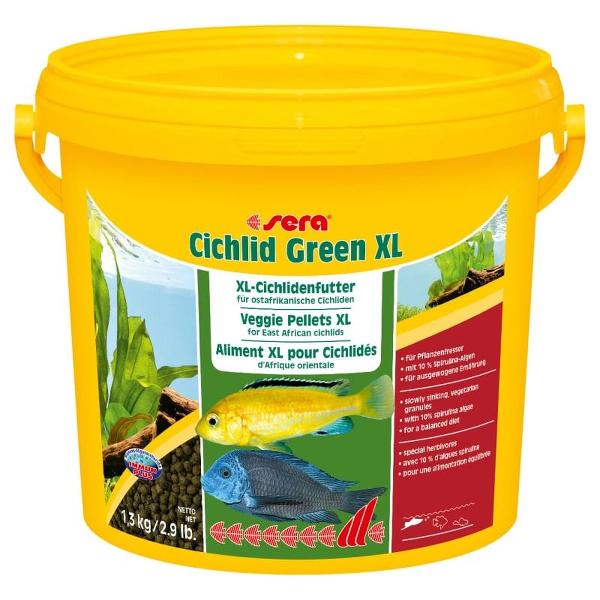 Cichlid green XL 3800 ml. - Sera Cichlide voer