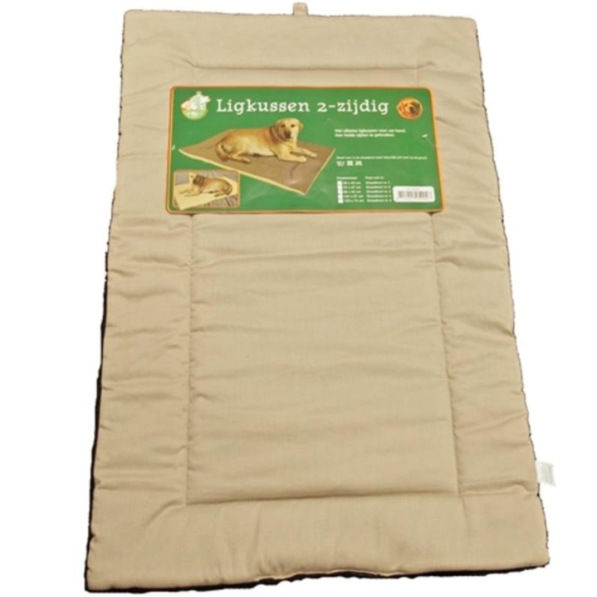 Ligkussen Cozy Duo Beige Zwart 58 x 42 cm. - Hondenkussen