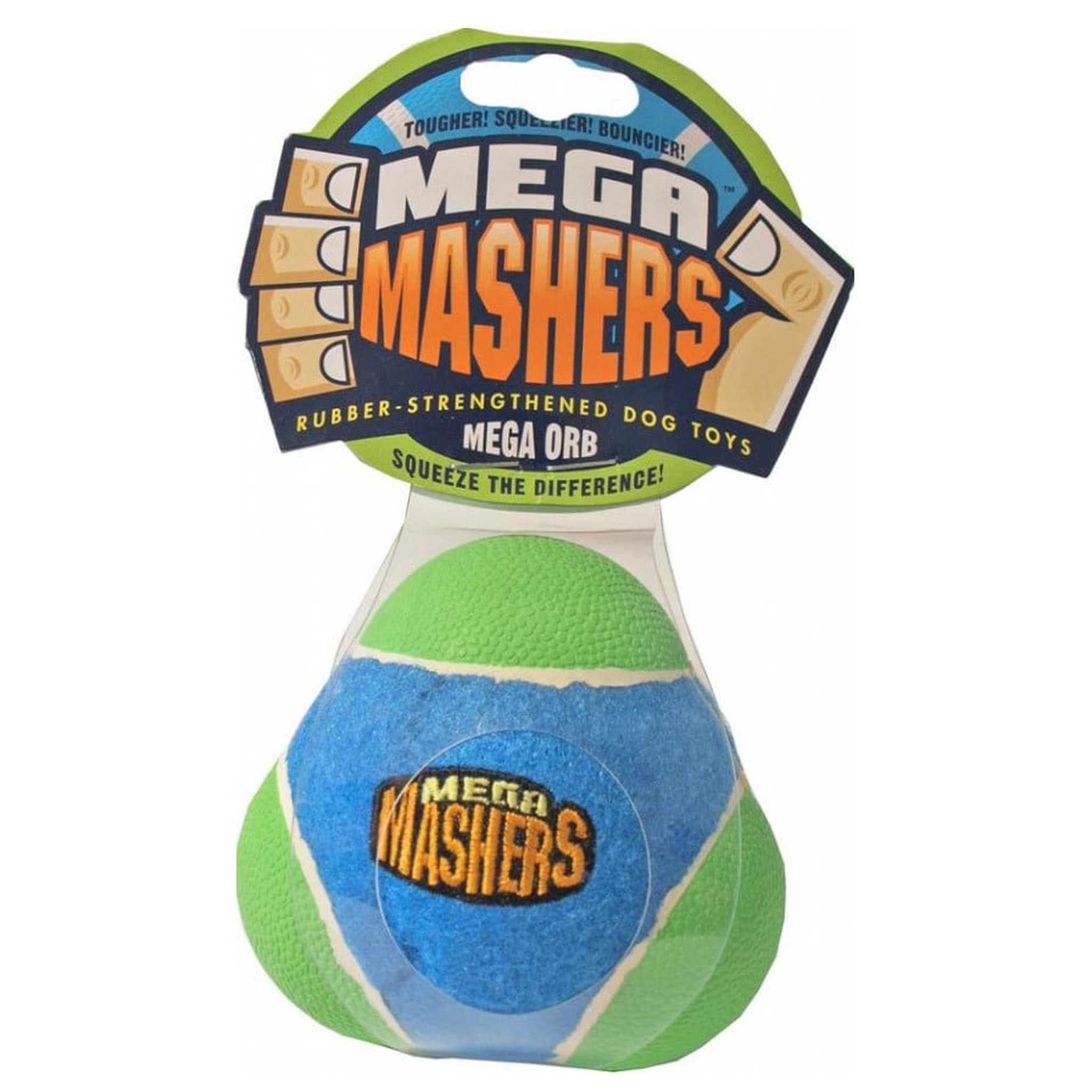 Mega Masher Bolvormige Ball 10 cm. - Hondenspeeltje